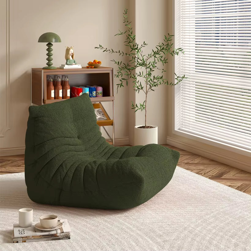 Modernity Sleep Tatami 2-Seat Tone Lazy Living Room Sofa Reclining Caterpillar Balcony Reading Chair Soft Bedroom Leisure Sofa