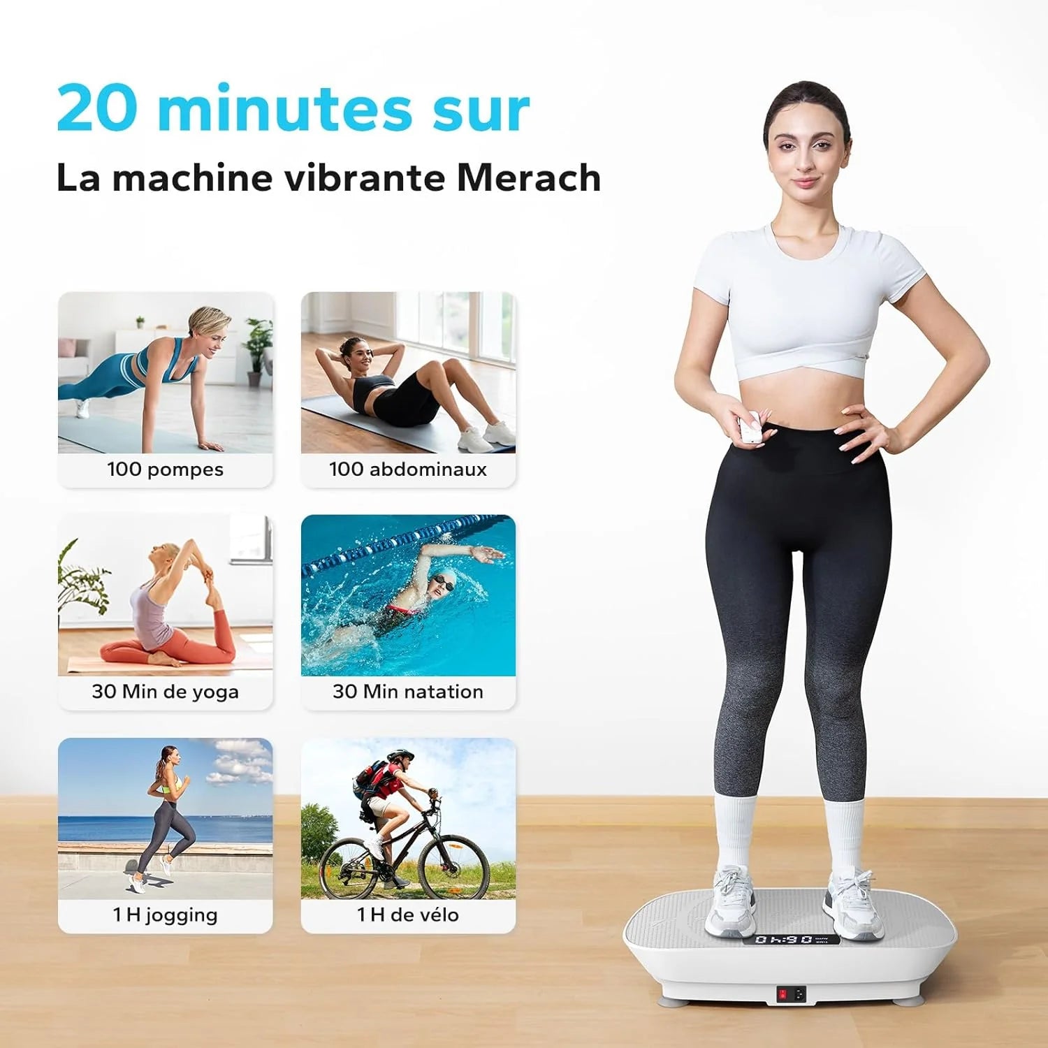 MERACH Whole Body Vibration Plate – Full-Body Workout & Recovery Machine