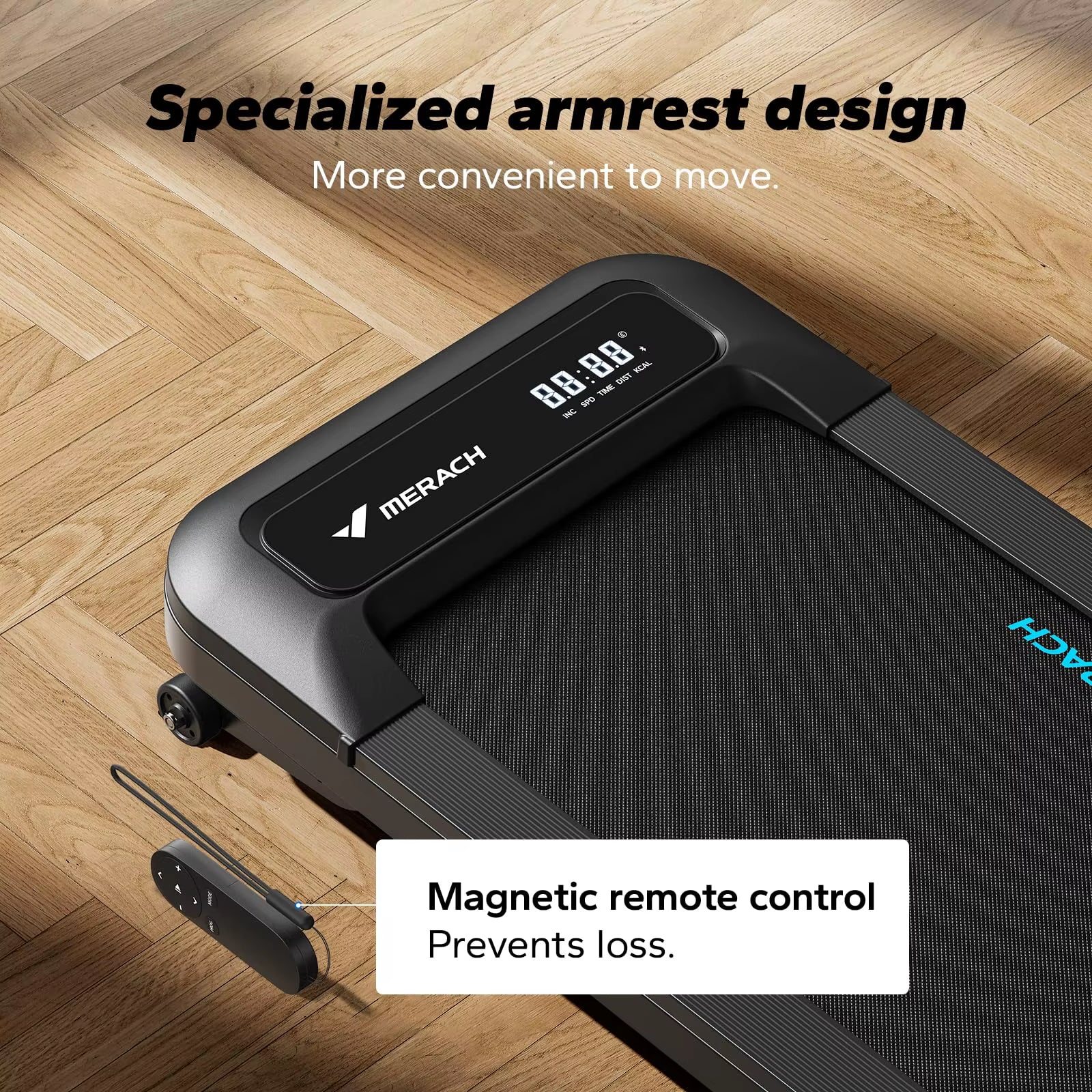 Quiet Walking Pad Treadmill – Under Desk, Portable, Remote Controlled