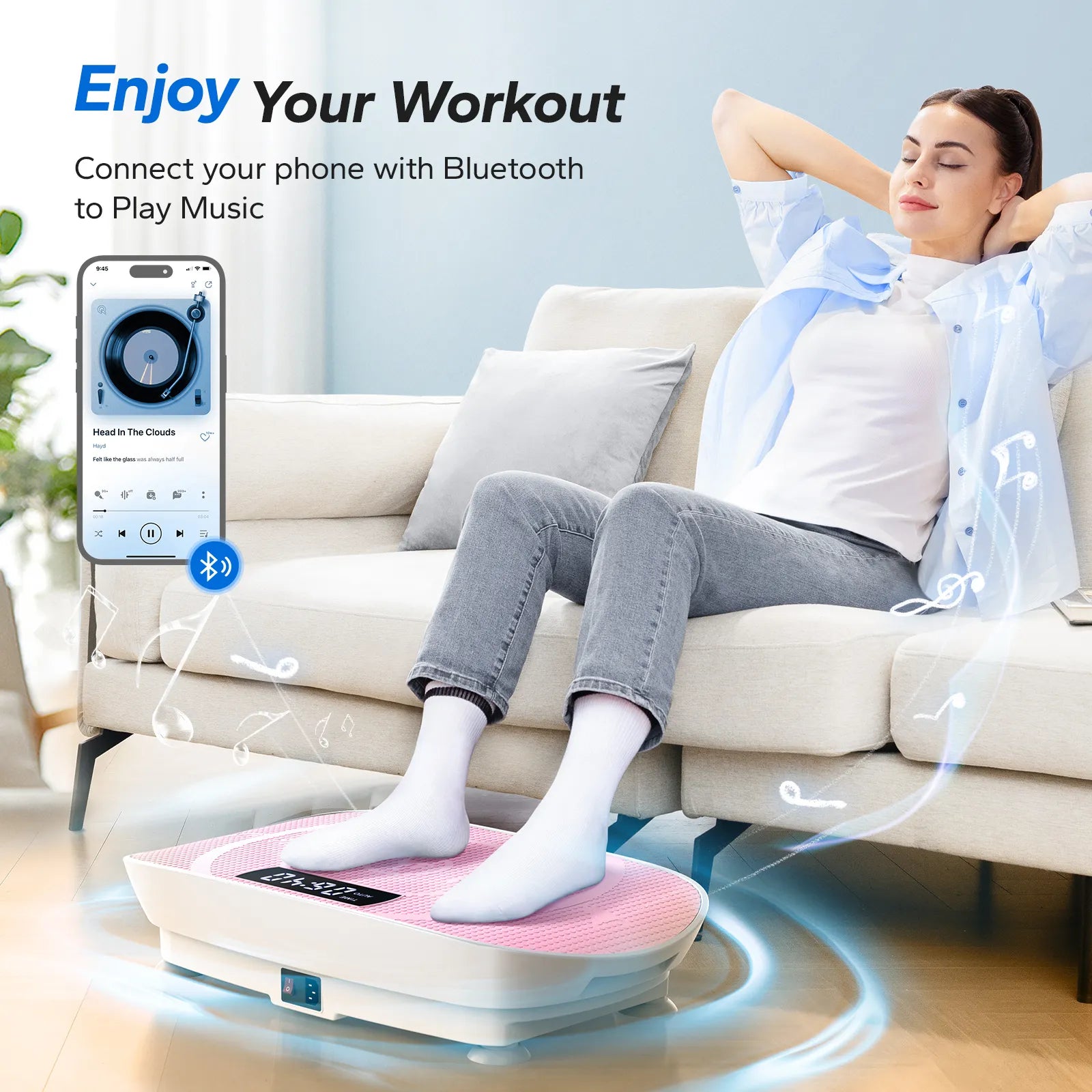 MERACH Whole Body Vibration Plate – Full-Body Workout & Recovery Machine