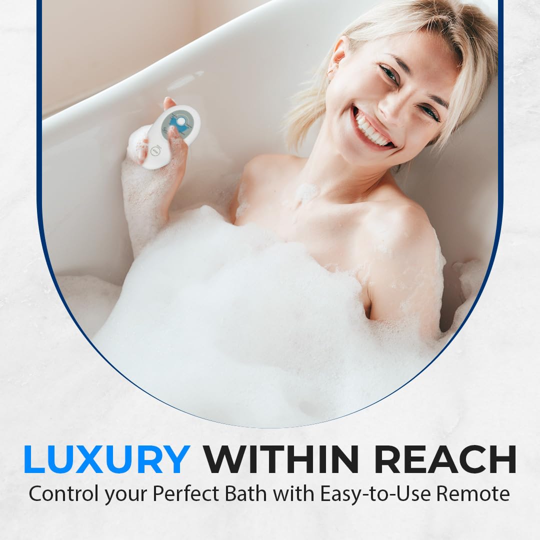 Ultimate Bubble Bath Mat - Non-Slip Spa Experience with Remote Control, Adjustable Bubbles, and Mold-Resistant Design!