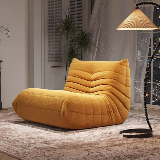 Modernity Sleep Tatami 2-Seat Tone Lazy Living Room Sofa Reclining Caterpillar Balcony Reading Chair Soft Bedroom Leisure Sofa