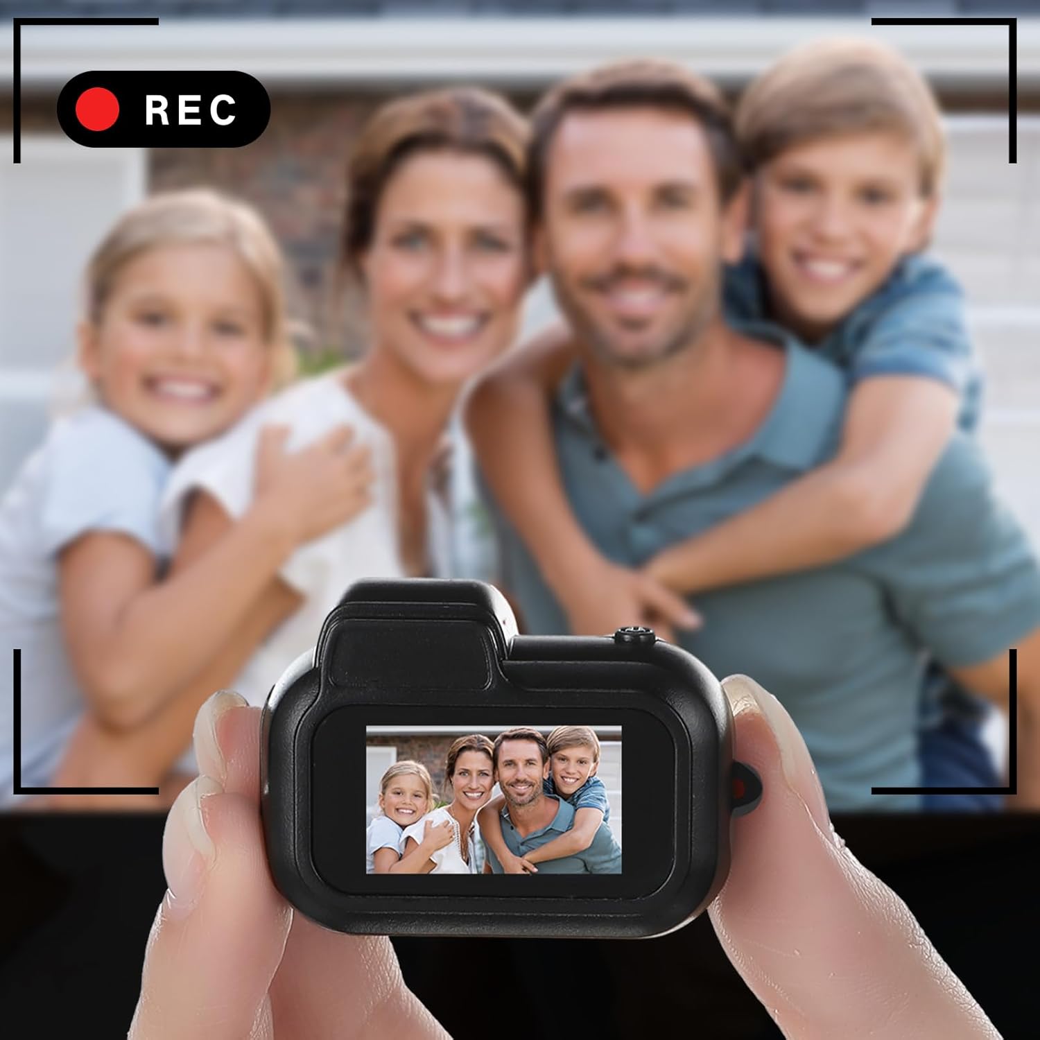 Mini Keychain Camera 1080P Small Retro Portable Photo Video Camera 100 Mins Battery Life Micro Video Camcorder for Travel Study Recording(16Gb)