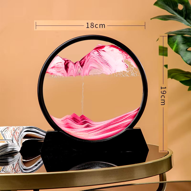 Mesmerizing 3D Hourglass Quicksand Art - Deep Sea Sandscape for Home & Office Decor, Perfect Christmas Gift