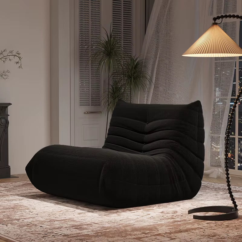 Modernity Sleep Tatami 2-Seat Tone Lazy Living Room Sofa Reclining Caterpillar Balcony Reading Chair Soft Bedroom Leisure Sofa