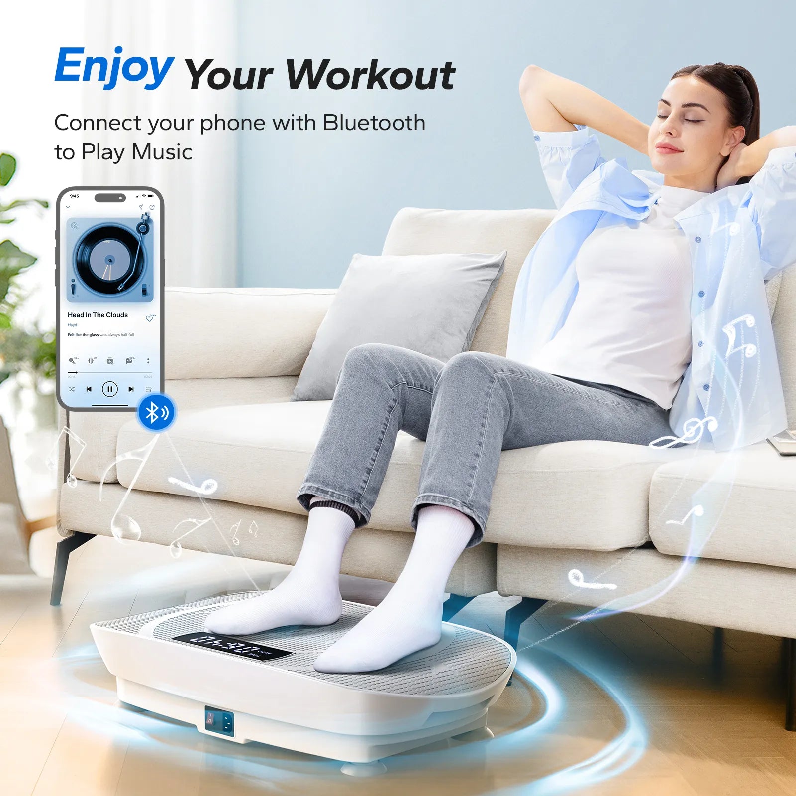 MERACH Whole Body Vibration Plate – Full-Body Workout & Recovery Machine