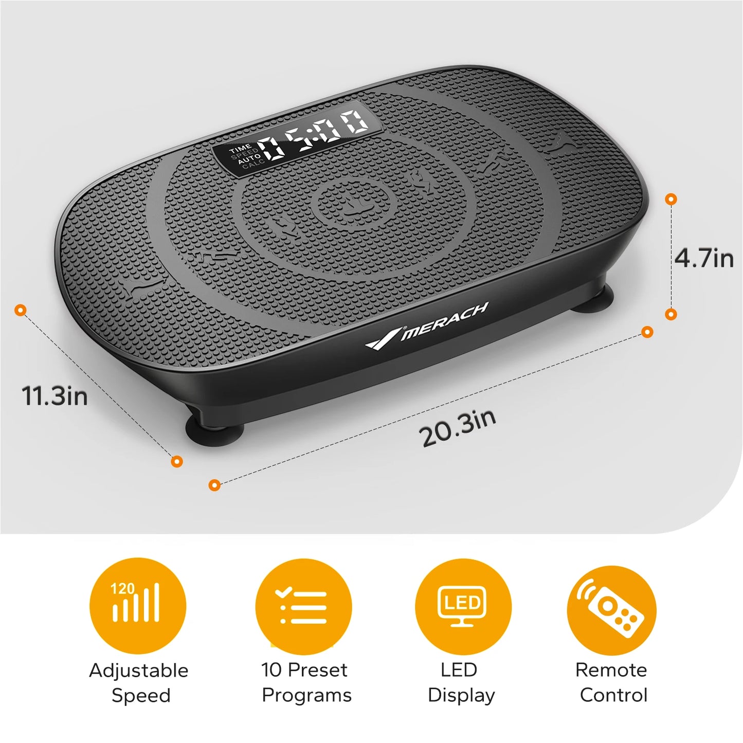 MERACH Vibration Plate – Full Body Workout & Fitness Platform