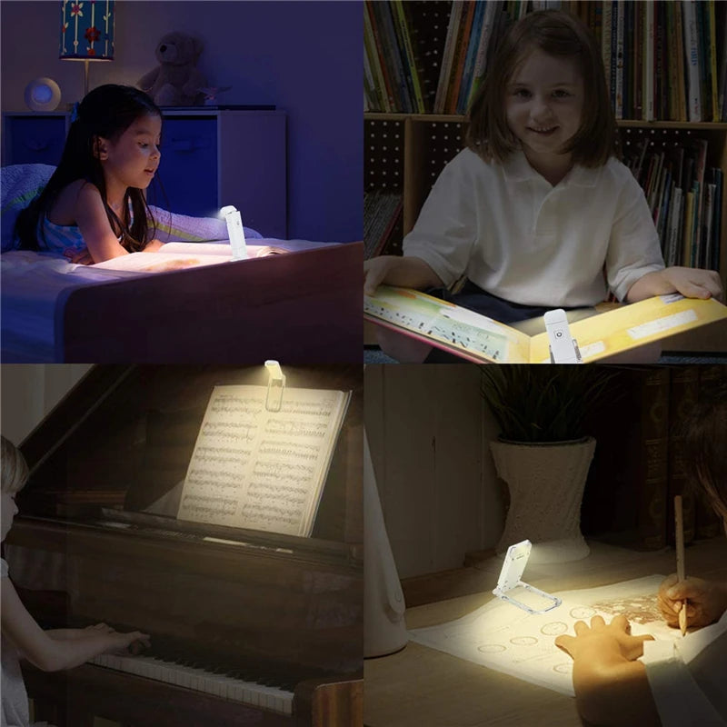 LumaClip™ – USB Rechargeable LED Book Light with Eye Protection & Portable Clip Design