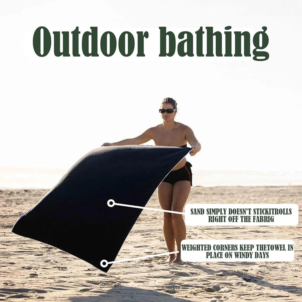 SnapDry™ – Quick-Dry Magnetic Towel & Portable Privacy Cover for Beach, Car & Travel