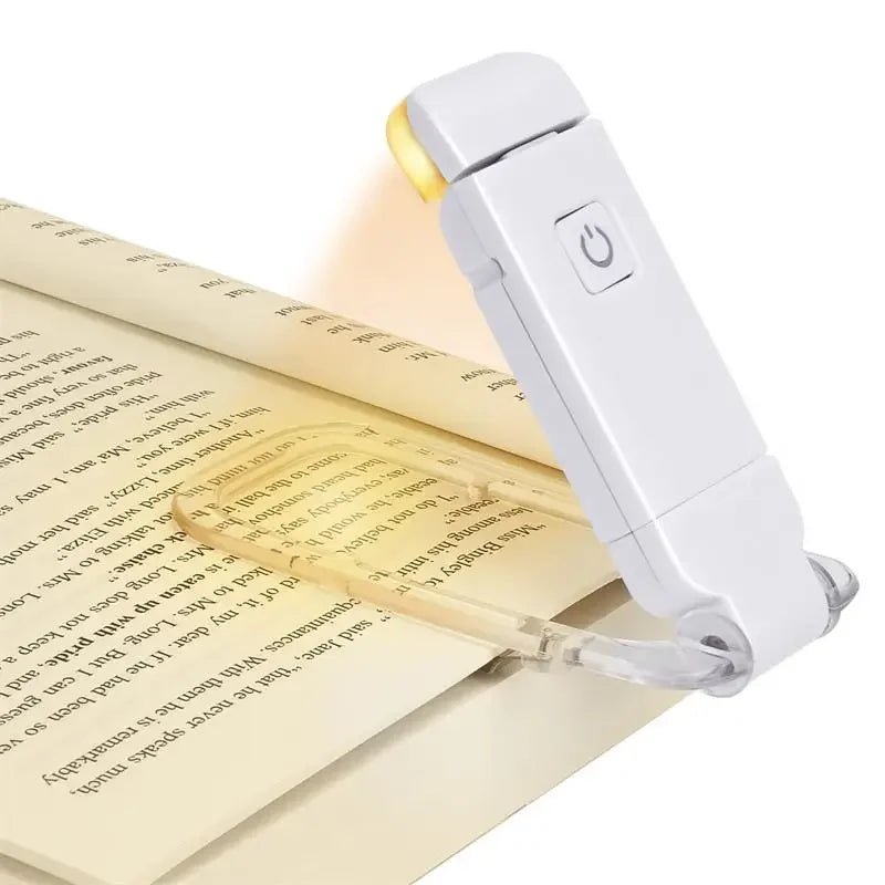 LumaClip™ – USB Rechargeable LED Book Light with Eye Protection & Portable Clip Design