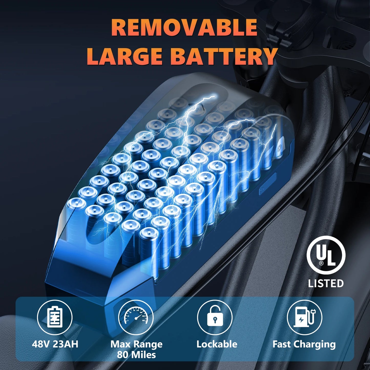 Kickwey K7 1500W Electric Bike – 48V 23Ah Fat-Tire All-Terrain E-Bike