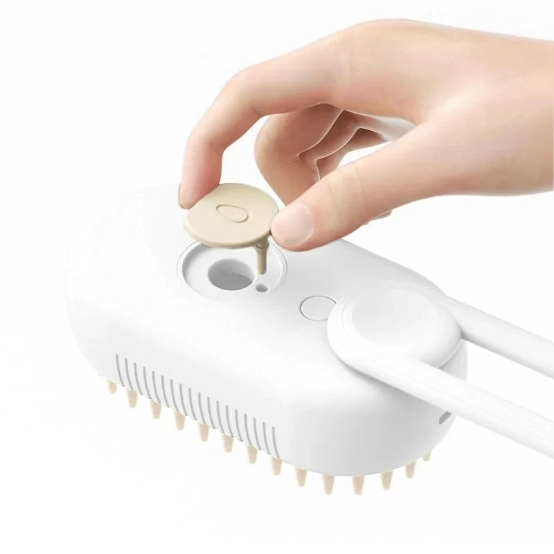 FurMist™ 3-in-1 Steam Grooming Brush – De-Shed, Detangle & Relax Your Pet