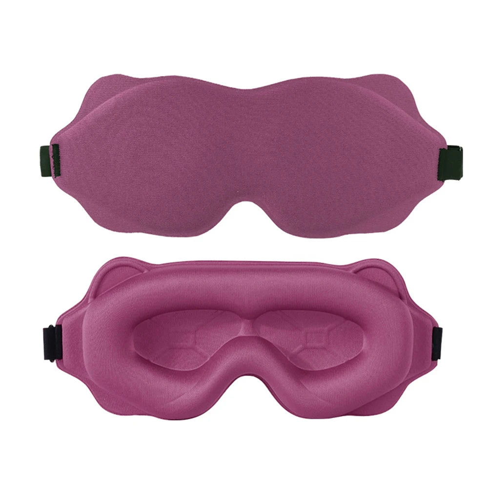 Restora™ 3D Sleep Mask – Soft, Breathable Eye Shade for Travel & Nighttime Use | 100% Light Blocking