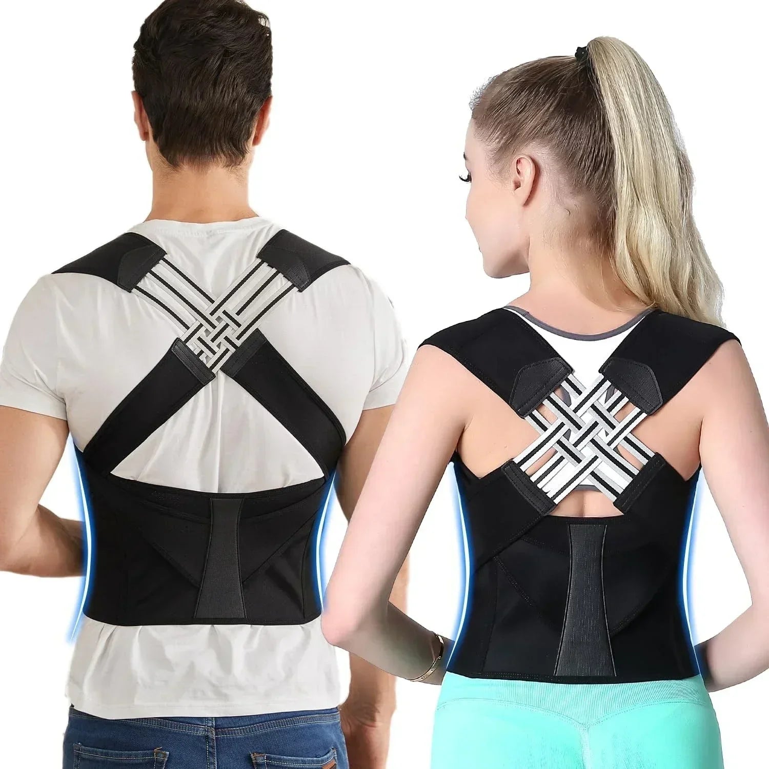 Ultimate Back Brace Posture Corrector - Adjustable Support for Pain Relief & Improved Posture for Men and Women
