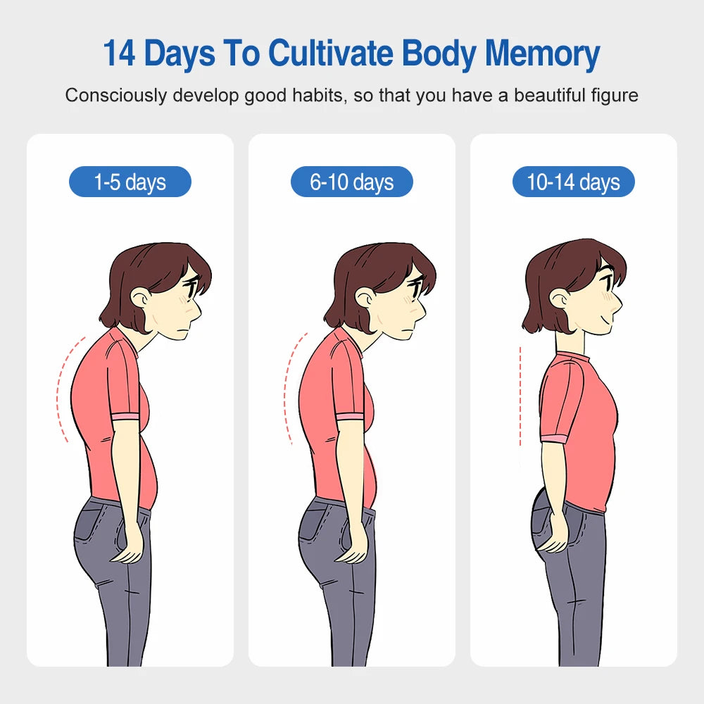 Posture Perfect Smart LCD Back Correction Belt - Adjustable Shoulder Strap for Eye Protection and Comfort