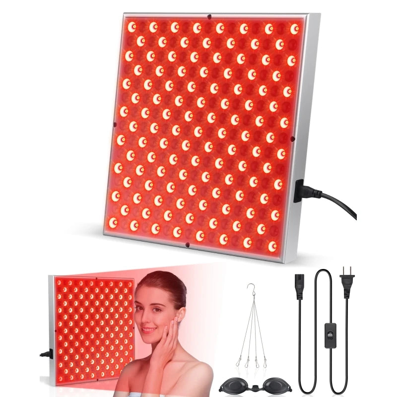 SkinFyx™ LED Red Light Therapy Panel – 225 LEDs for Anti-Aging, Skin Care & Pain Relief