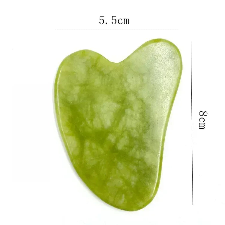 Natural Jade Roller & Gua Sha Set – Face, Neck & Eye Massage Tool