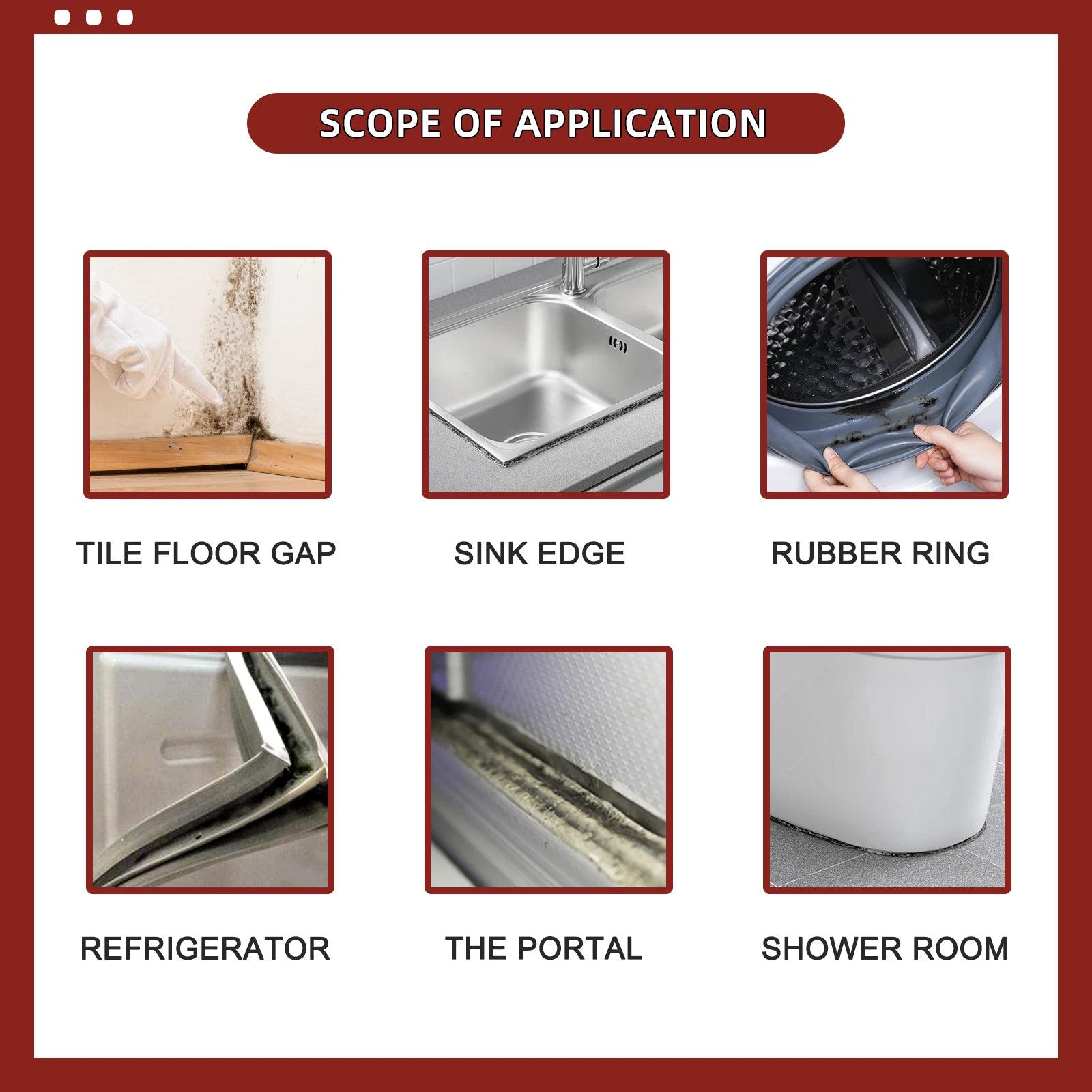 Household Mold Remover Gel – Eliminates Mold, Mildew, Odor & Stains | 1–10 Pack Options