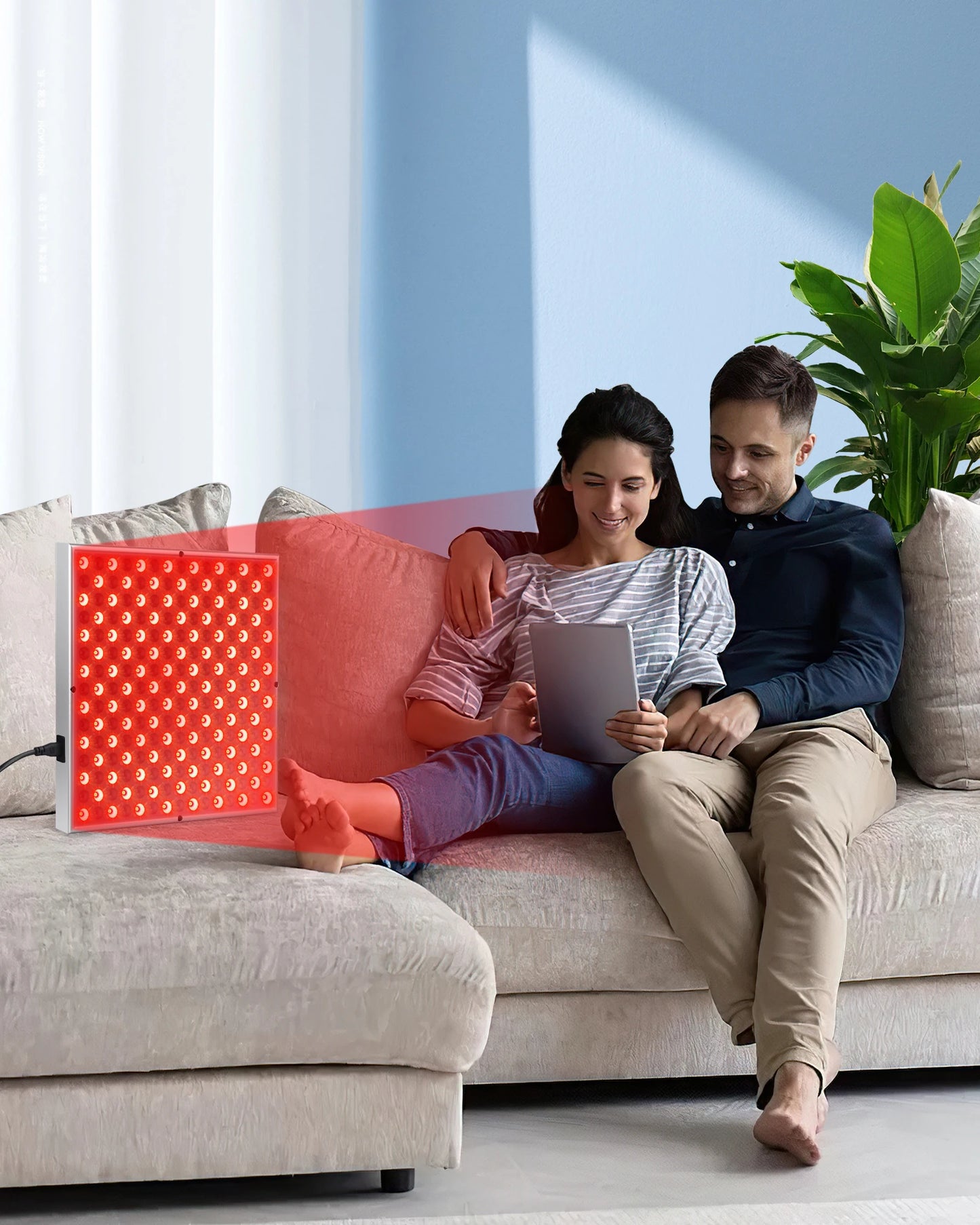 SkinFyx™ LED Red Light Therapy Panel – 225 LEDs for Anti-Aging, Skin Care & Pain Relief