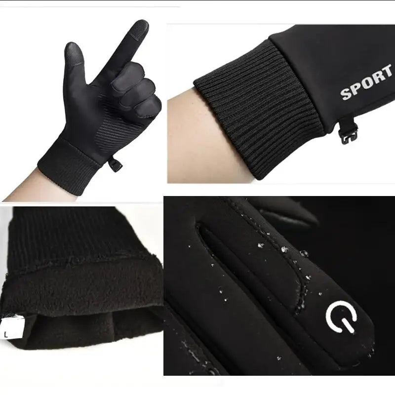 ThermaGuard™ Waterproof Touchscreen Winter Gloves – Ultra-Warm, Full-Finger Protection