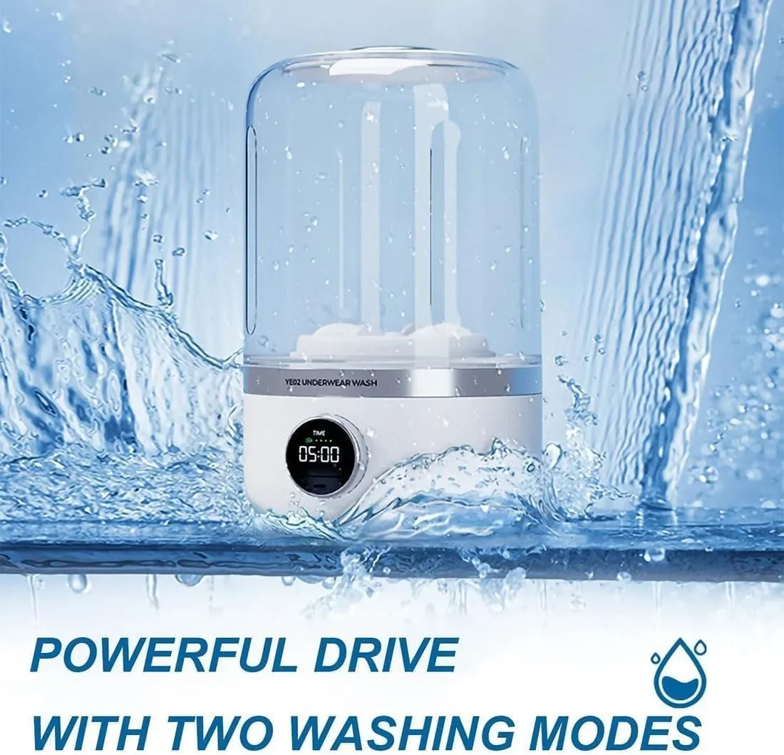 MiniWash™ Ye02 – Portable 1L Wireless Washing Machine for Delicates