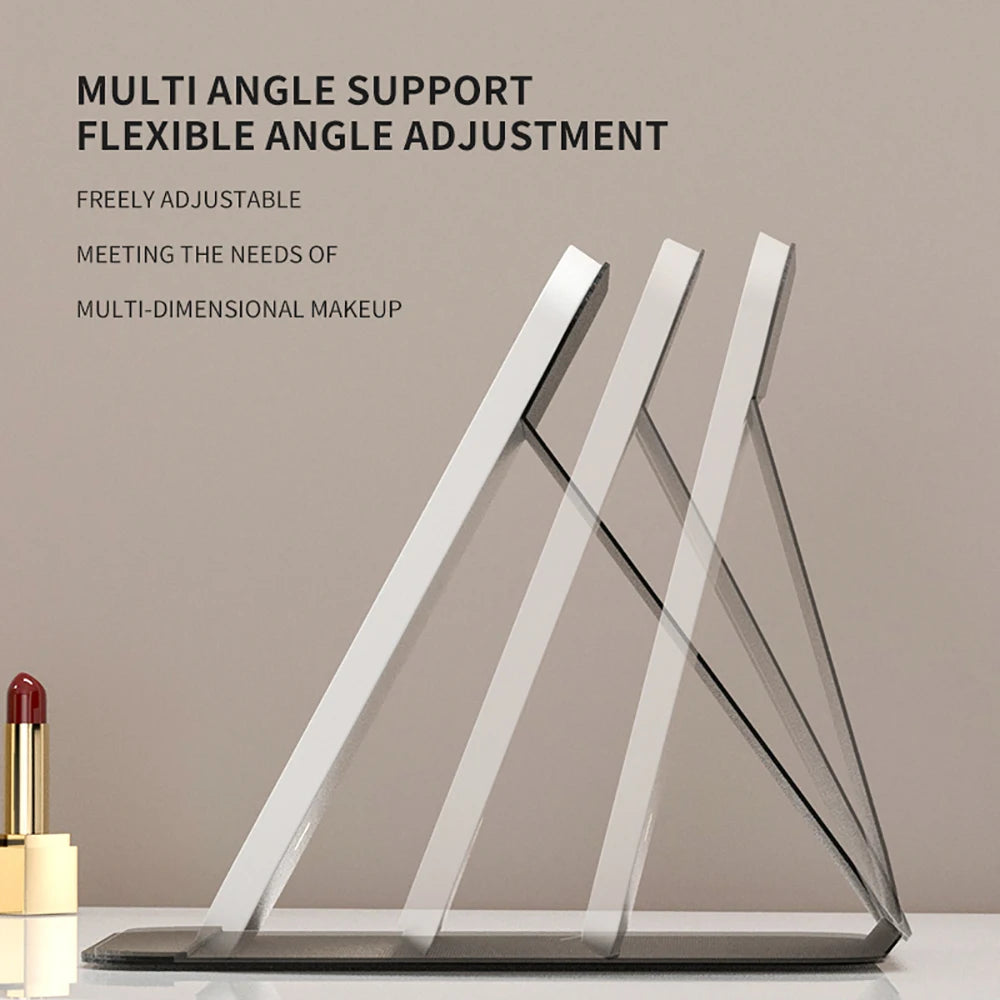 VividVue™ Portable Makeup Mirror – 3 Light Modes, Touch Control