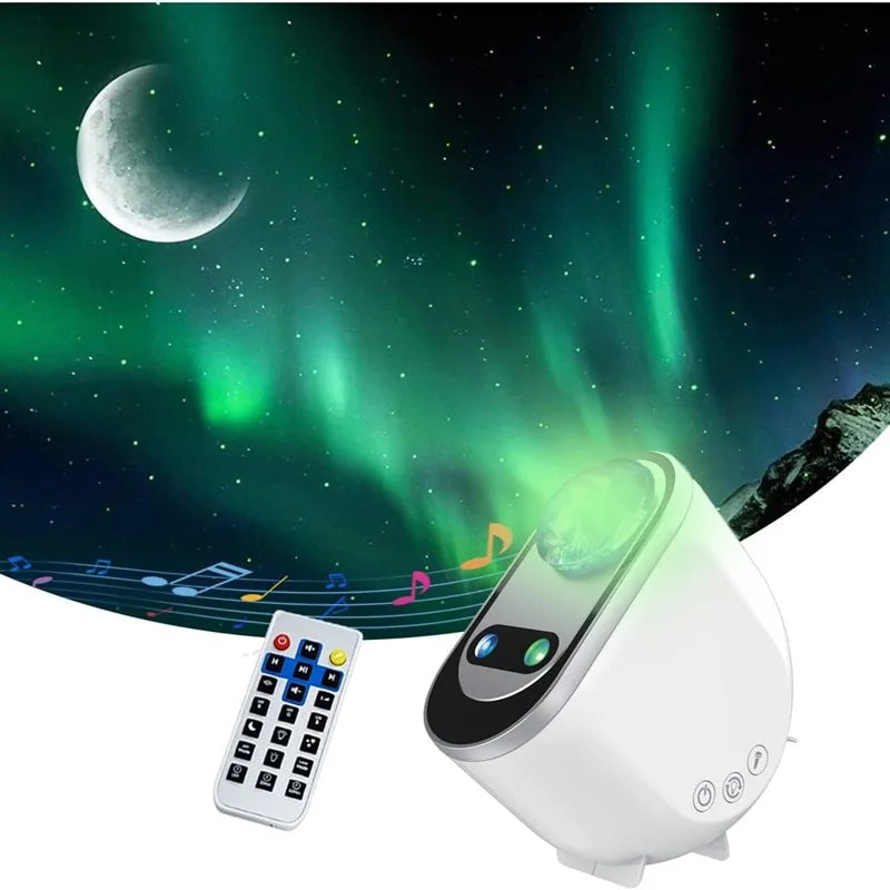 Enchanting Aurora Borealis LED Star Projector - Magical Galaxy Night Light for Home & Bedroom Decor, Perfect Gift!
