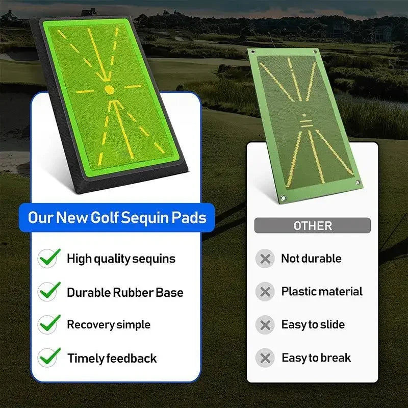 Golf Strike Mat - Beginner Training & Swing Exerciser with Trace Detection Pad PM130-B