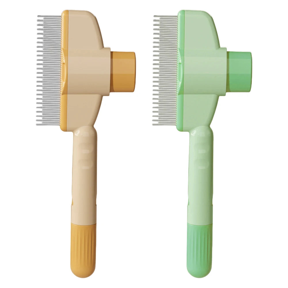Self Cleaning Slicker Brush with Release Button Dog Brush Dog Deshedding Brush Hair Remover Comb for Dogs and Cats