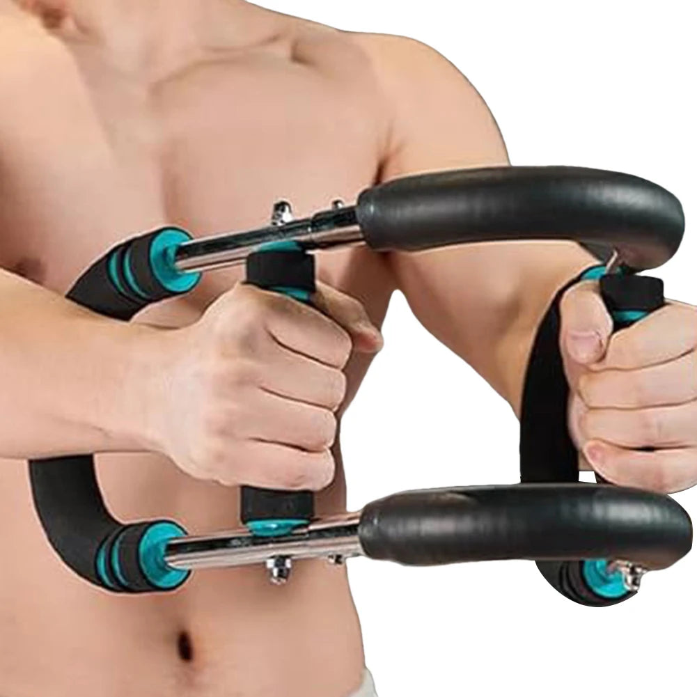Adjustable Wrist Strength Trainer Multifunctional U-Shaped Spring Arm Force Bar for Shoulder Arm and Chest Exercise