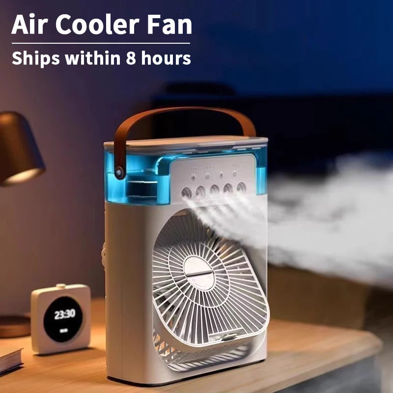 Mistora™ 3-in-1 Portable AC Fan – Air Cooler, Humidifier & LED Night Light