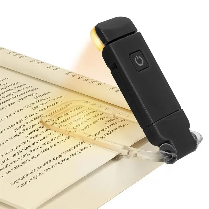 LumaClip™ – USB Rechargeable LED Book Light with Eye Protection & Portable Clip Design