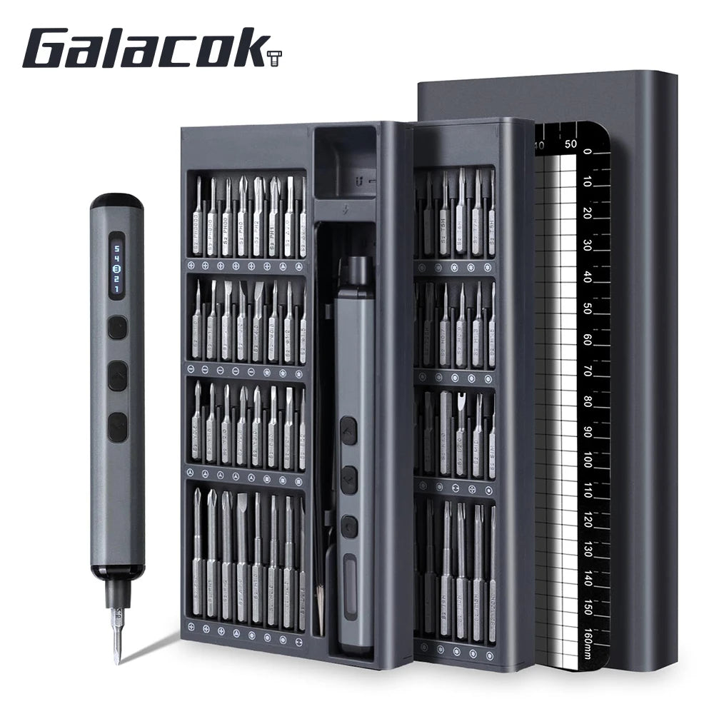 Smart Electric Screwdriver Set – 68-in-1 Precision Tool with 5 Torque Settings & Magnetic Bits