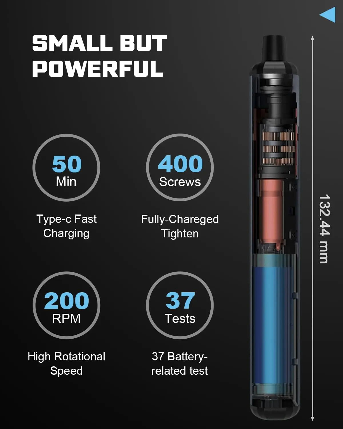 Smart Electric Screwdriver Set – 68-in-1 Precision Tool with 5 Torque Settings & Magnetic Bits