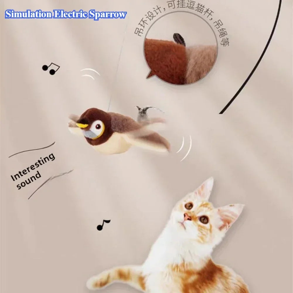 ChirpCharge™ – Touch-Activated Catnip Bird Toy (USB Rechargeable)