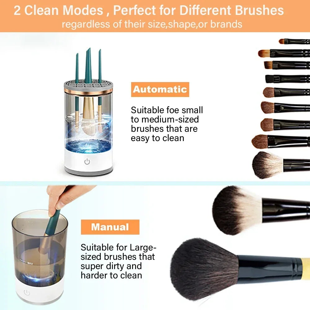 BristleFresh™ 3-in-1 Electric Makeup Brush Cleaner & Dryer