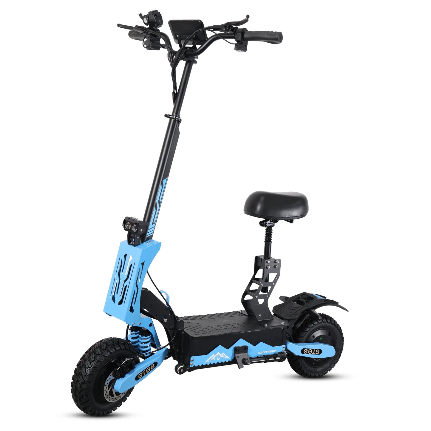 Arwibon™ 5600W Dual Motor Electric Scooter – 46 MPH, Off-Road, Foldable with Seat