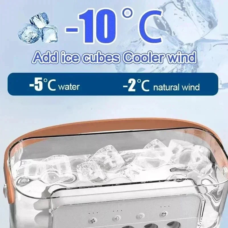 Mistora™ 3-in-1 Portable AC Fan – Air Cooler, Humidifier & LED Night Light