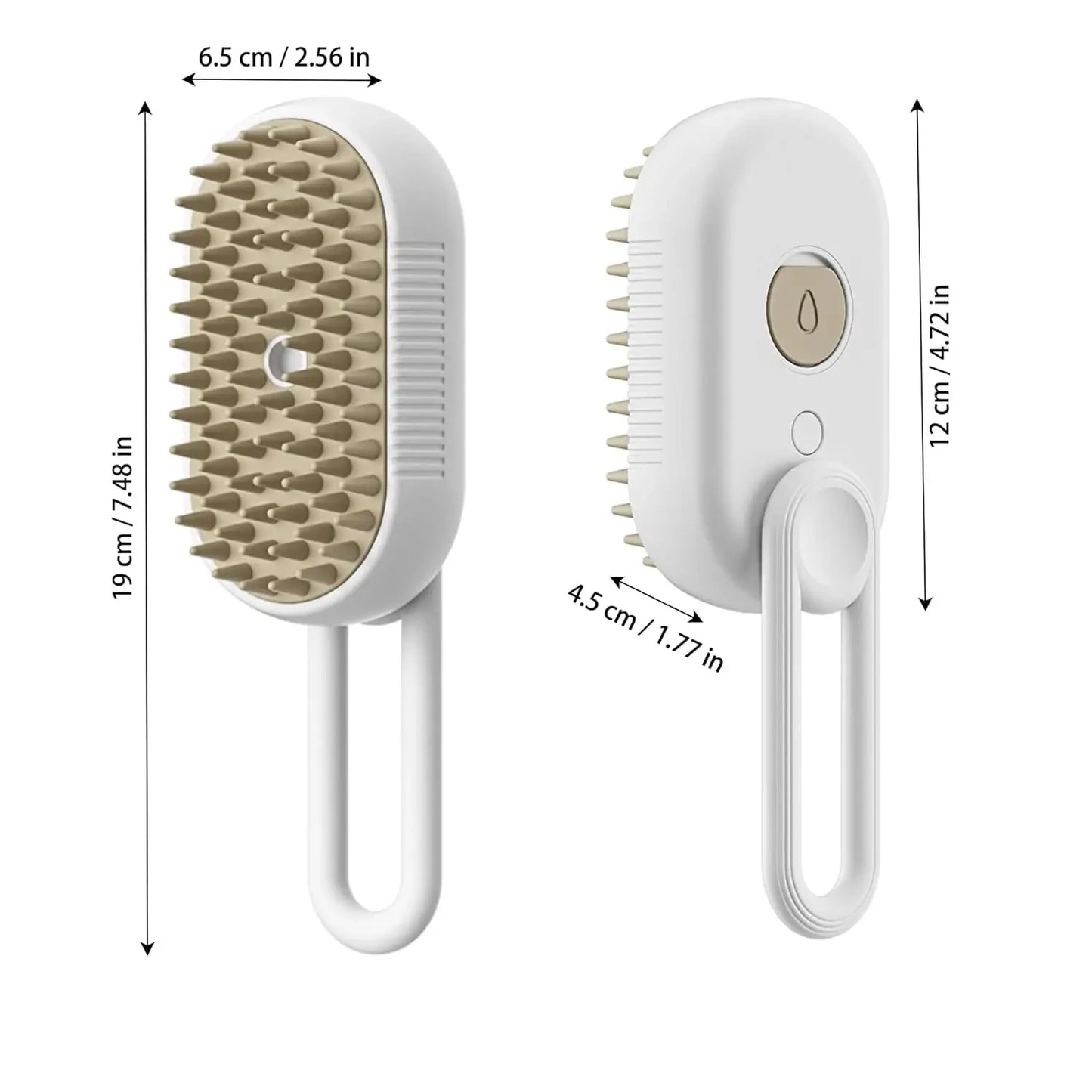 FurMist™ 3-in-1 Steam Grooming Brush – De-Shed, Detangle & Relax Your Pet