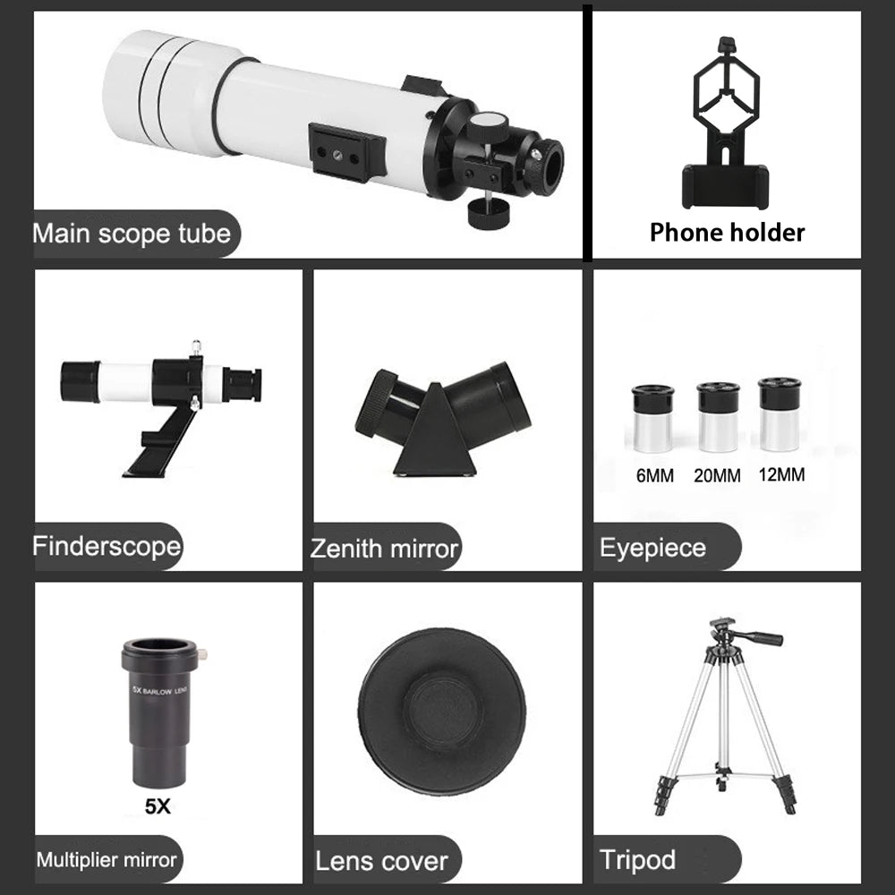 70400 HD Astronomical Telescope – 333X Zoom for Moon, Stars & Bird Watching | Portable Monocular Scope