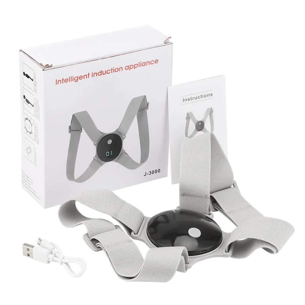 Posture Perfect Smart LCD Back Correction Belt - Adjustable Shoulder Strap for Eye Protection and Comfort