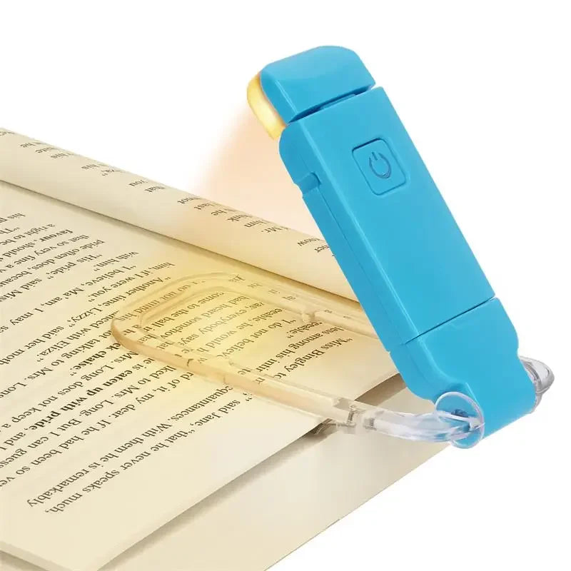 LumaClip™ – USB Rechargeable LED Book Light with Eye Protection & Portable Clip Design