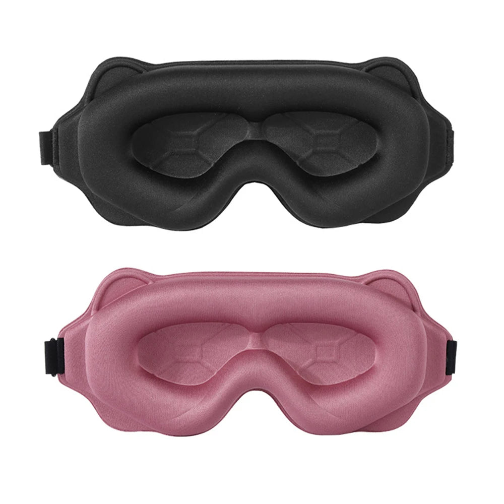 Restora™ 3D Sleep Mask – Soft, Breathable Eye Shade for Travel & Nighttime Use | 100% Light Blocking