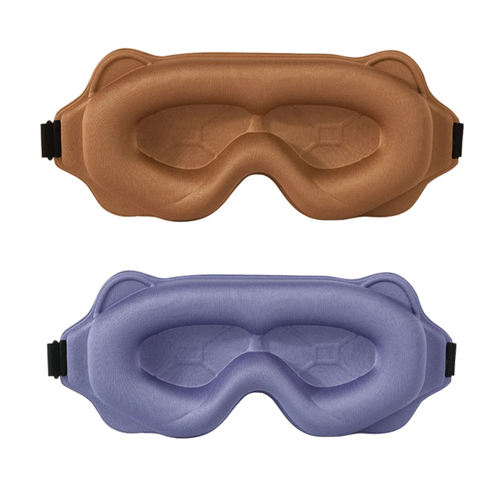 Restora™ 3D Sleep Mask – Soft, Breathable Eye Shade for Travel & Nighttime Use | 100% Light Blocking