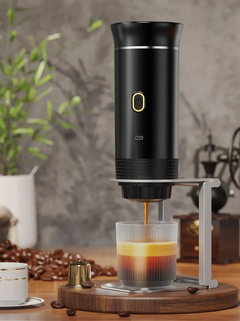 BrewMate™ Portable 3-in-1 Espresso Maker – Wireless Travel Coffee Machine for Home, Car & Camping