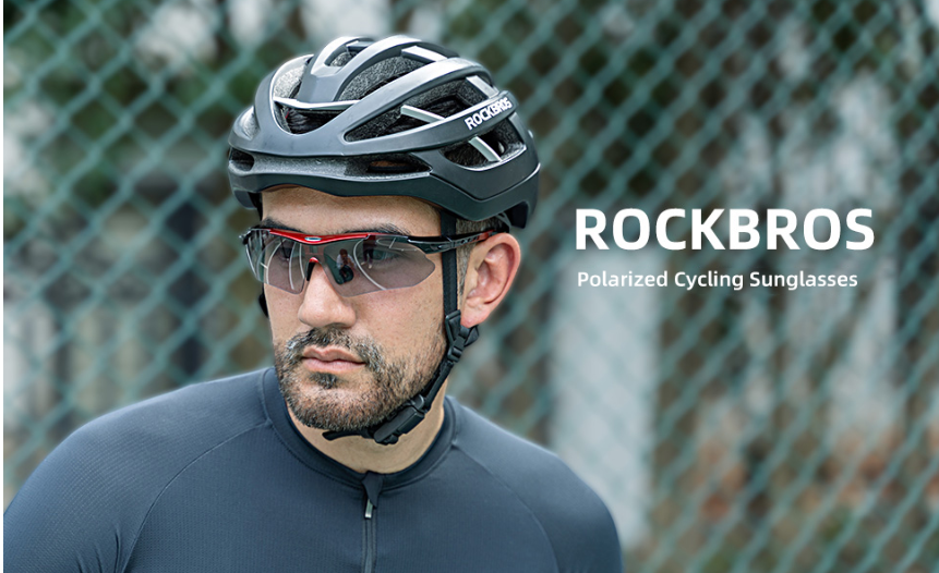 ROCKBROS Polarized Sports Sunglasses – 5 Lens Interchangeable Set