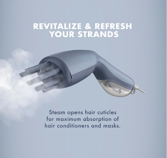 InfinitiPRO Steam Therapy Hair Steamer – Portable Curl Hydration & Volume System with 7" Diffuser