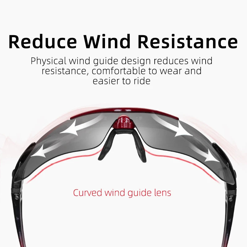 ROCKBROS Polarized Sports Sunglasses – 5 Lens Interchangeable Set