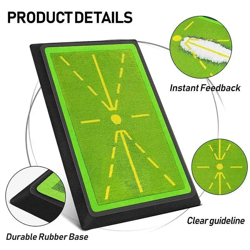 Golf Strike Mat - Beginner Training & Swing Exerciser with Trace Detection Pad PM130-B