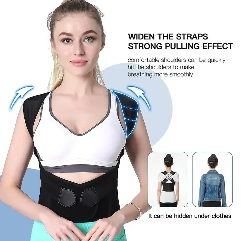 Ultimate Back Brace Posture Corrector - Adjustable Support for Pain Relief & Improved Posture for Men and Women